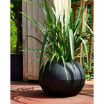 Blumentopf Riviera Schwarz Kunststoff rund Bold Ø 50 cm