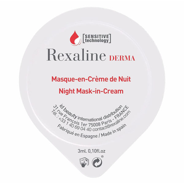 Feuchtigkeitsspendende Nachtmaske Rexaline Repair 3 ml x 6 Empfindliche Haut