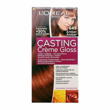 Amoniakfreie Färbung L'Oreal Make Up Casting Creme Gloss Nº 645-Ambar 180 ml