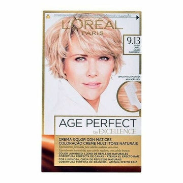 Antiaging Dauerfärbung L'Oreal Make Up Excellence Age Perfect Nº 9,13 Rubio Camel (1 Stück)