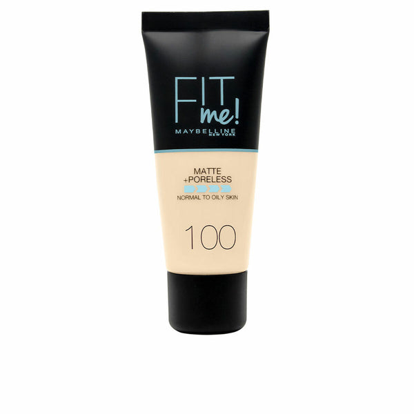 Fluid Makeup Basis Maybelline Fit Me! Nº 100 Warm ivory 30 ml
