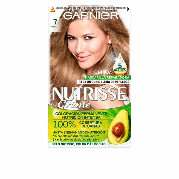 Dauerfärbung Garnier Nutrisse Nº 70 Nº 7-Rubio Nº 70-Ble Ambre (3 Stück)