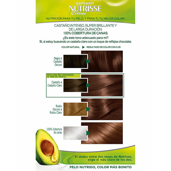 Dauerhafte Creme-Coloration Garnier Nutrisse Creme 5.35/58 - Sequoia