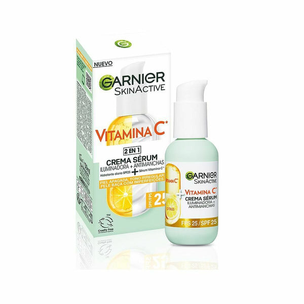 Creme + Serum Garnier Skinactive Vitamina C Spf 25 50 ml