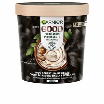Dauerfärbung Garnier Good Dunkles Kastanienbraun Nº 3.0 Nº 3.0 Castano Oscuro 217 ml (1 Stück)
