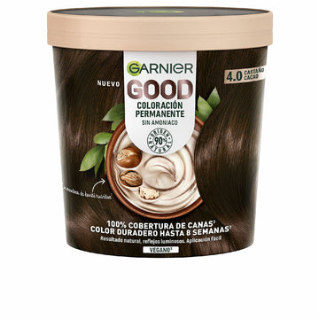Dauerfärbung Garnier Good Cocoa Kastanie Nº 4.0 Nº 4.0 Castano Cacao 217 ml (1 Stück)