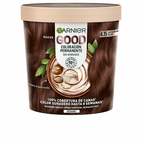 Dauerfärbung Garnier Good Glacé Kastanie Nº 4.15 Nº 4.15 Castano Glace 217 ml (1 Stück)