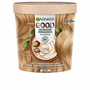 Dauerfärbung Garnier Good Nº 7.0 Blond Nº 7.0 Rubio Almendra 217 ml (1 Stück)