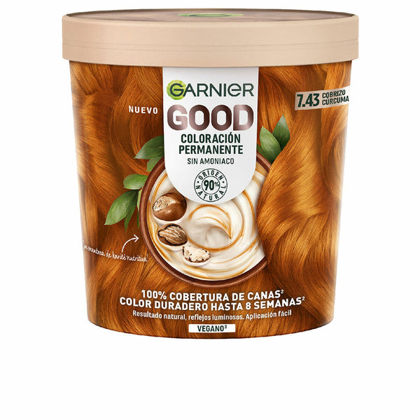 Dauerhafte Coloration Garnier Good Nº 7.43 Cobrizo Cúrcuma 217 ml