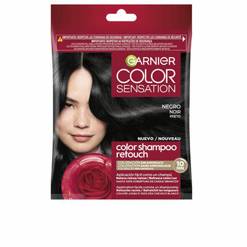 Shampoo Färbung Garnier COLOR SENSATION Schwarz Nº 1.0 Nº 1.0-Black Semi-permanent (1 Stück)