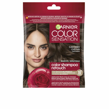 Shampoo Färbung Garnier COLOR SENSATION Kastanie Nº 4.0 Nº 4.0-Brown Semi-permanent (1 Stück)