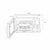 Mikrowelle mit Grill Continental Edison 900 w 25 L Silberfarben 900 W 25 L