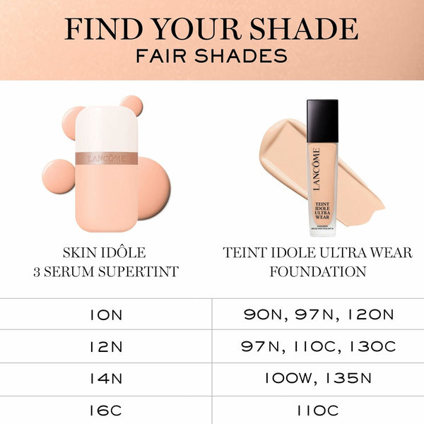 Feuchtigkeitscreme mit Farbe Lancôme IDÔLE MAKE-UP Nº 14n 30 ml