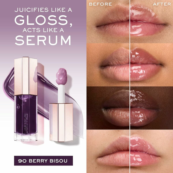 Gloss Lancôme IDÔLE MAKE-UP Lila Nº 90-Berry Bisou 9 ml