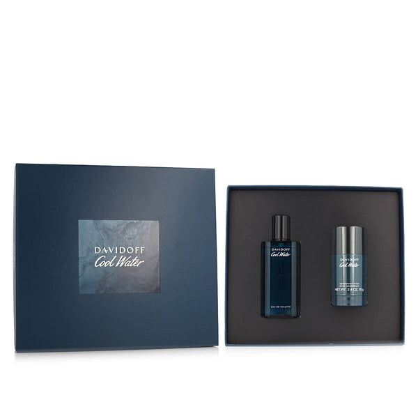 Set mit Herrenparfüm Davidoff Cool Water EDT 2 Stücke