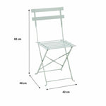 Tisch-Set mit 2 Stühlen grün 60 x 71 cm 42 x 45 x 82 cm