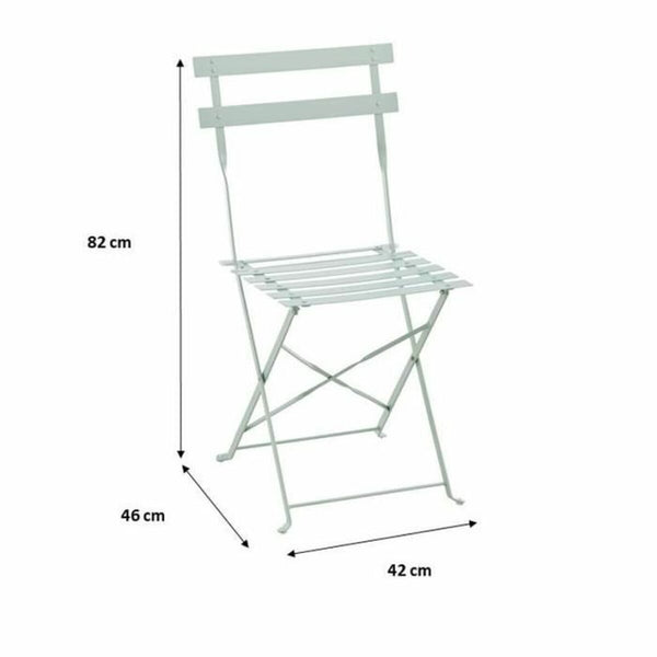 Tisch-Set mit 2 Stühlen grün 60 x 71 cm 42 x 45 x 82 cm