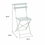 Tisch-Set mit 2 Stühlen grün 60 x 71 cm 42 x 45 x 82 cm