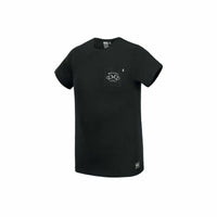 Herren Kurzarm-T-Shirt Picture Waisted Pocket Schwarz