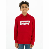 Kinder-Sweatshirt Levi's Batwing Screenprint Rot