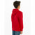 Kinder-Sweatshirt Levi's Batwing Screenprint Rot