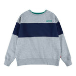 Kinder-Sweatshirt Levi's Colorblock Crewneck Hellgrau