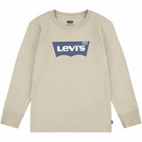 Jungen Langarm-T-Shirt Levi's Lvb L/S Batwing Beige