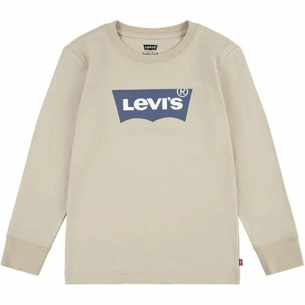 Jungen Langarm-T-Shirt Levi's Lvb L/S Batwing Beige