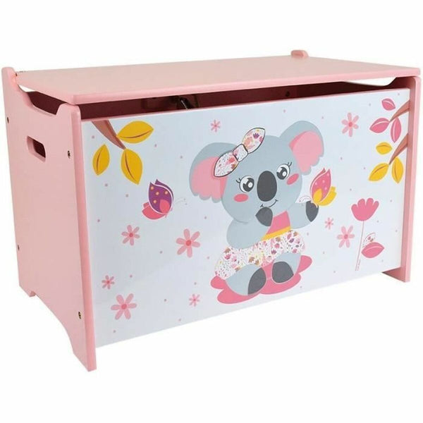 Truhe Fun House CALLY MIMI KOALA Rosa Holz 40 x 58 x 36 cm