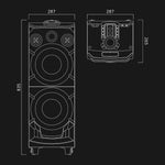 Lautsprecher Muse M-1935 DJ Schwarz