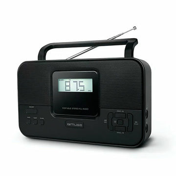 Tragbares Digital-Radio Muse Schwarz AM FM