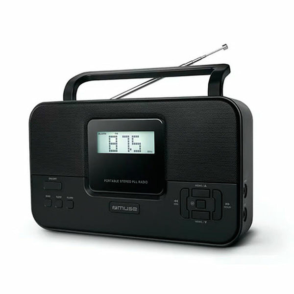 Tragbares Digital-Radio Muse Schwarz AM FM