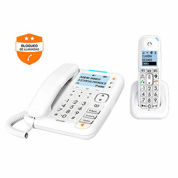 Kabelloses Telefon Alcatel XL785 Weiß Blau Bunt