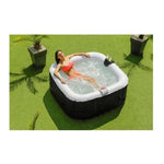 Aufblasbares Spa Sunspa karriert Schwarz 4 menschen (155 x 155 x 65 cm)