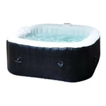 Aufblasbares Spa Sunspa karriert Schwarz 4 menschen (155 x 155 x 65 cm)