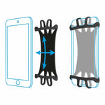 Handyhalterung Mobilis 030004 5" 7" Schwarz Silikon