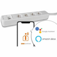 Steckdosenleiste mit 4 Steckdosen ohne Schalter SCS SENTINEL SmartPlug 240 V