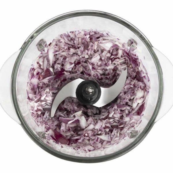 Zerkleinerer Hkoenig LEO8 Schwarz Chrom Glas Edelstahl 1 L