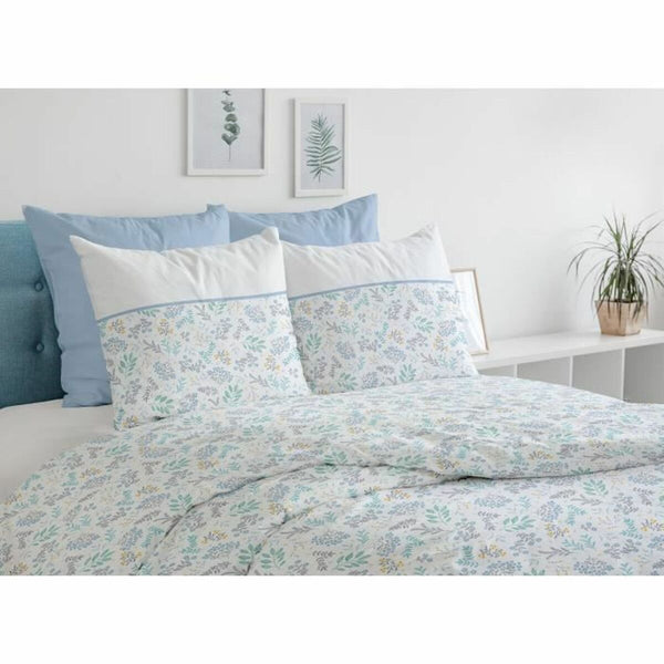 Bettbezug-Set HOME LINGE PASSION Blau 240 x 260 cm 3 Stücke