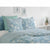 Bettbezug-Set HOME LINGE PASSION 240 x 260 cm Blau 3 Stücke