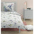 Bettbezug-Set Roupillon Birdie 140 x 200 cm Blau 2 Stücke