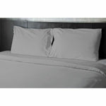 Bettwäsche-Set HOME LINGE PASSION Flat sheet Grau Einzelbett 180 x 290 cm