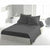 Bettwäsche-Set HOME LINGE PASSION Flat sheet Grau Einzelbett 180 x 290 cm