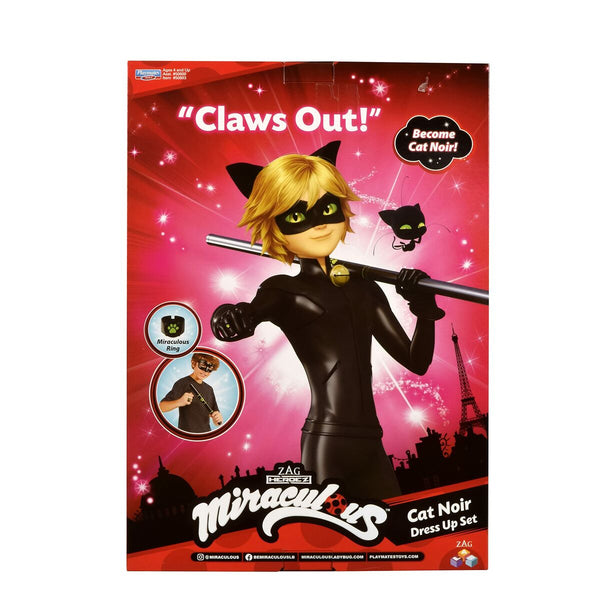 Verkleidung für Kinder Miraculous: Tales of Ladybug & Cat Noir Transformation Set - Cat Noir 4 Stücke Schwarz Bunt