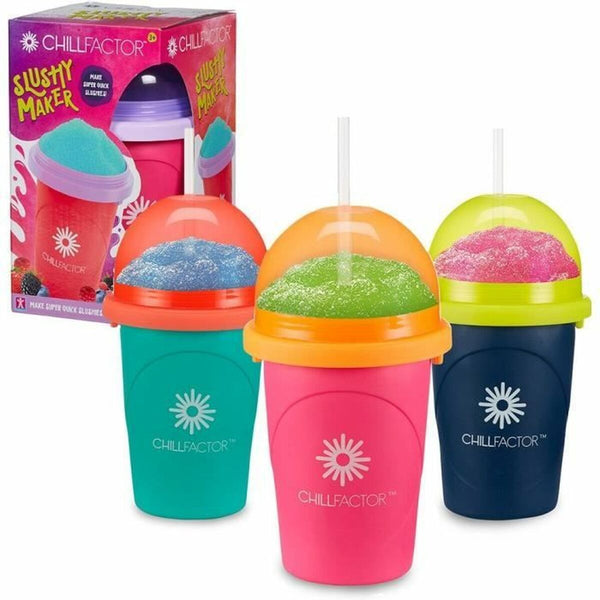 Becher für Eis und Slush-Eis mit Rezepten Bandai Chillfactor Granita Mug Rose Kunststoff