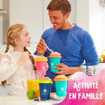 Becher für Eis und Slush-Eis mit Rezepten Bandai Chillfactor Granita Mug Rose Kunststoff