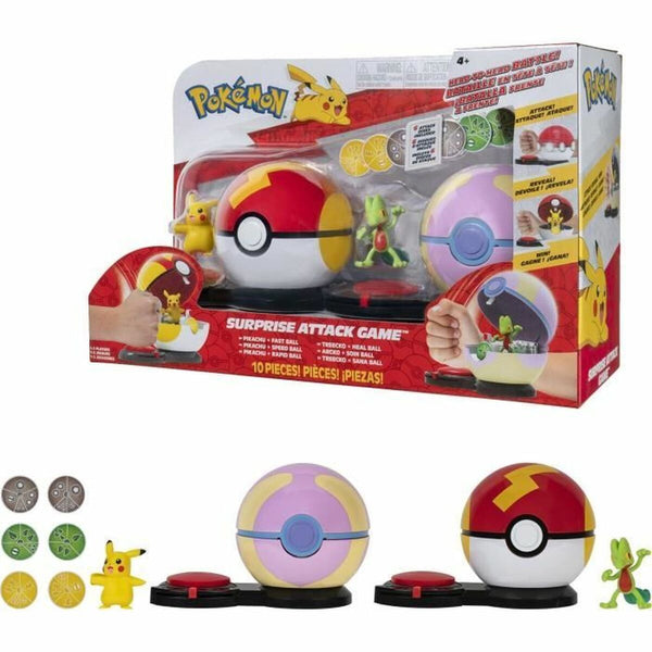 Playset Pokémon Poke Ball surprise attack Pikachu vs Arcko