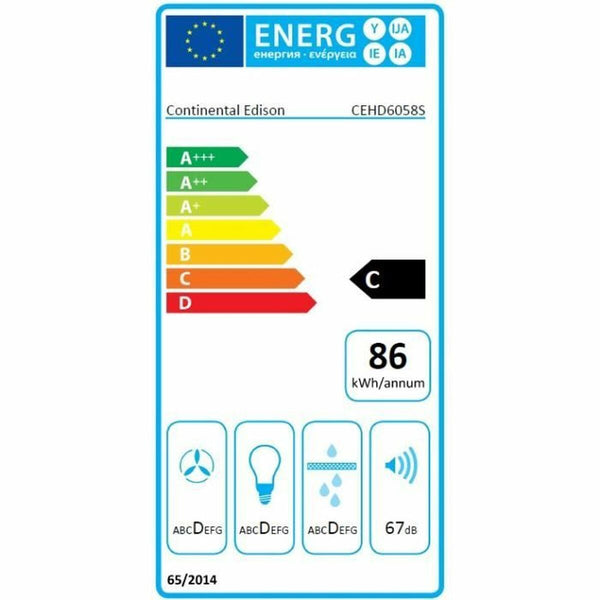 Konventioneller Rauchfang Continental Edison CEHD6058S