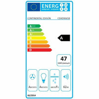 Konventioneller Rauchfang Continental Edison 90 cm