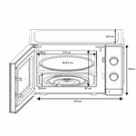 Mikrowelle Oceanic OCEAMO20W12 Weiß 20 L